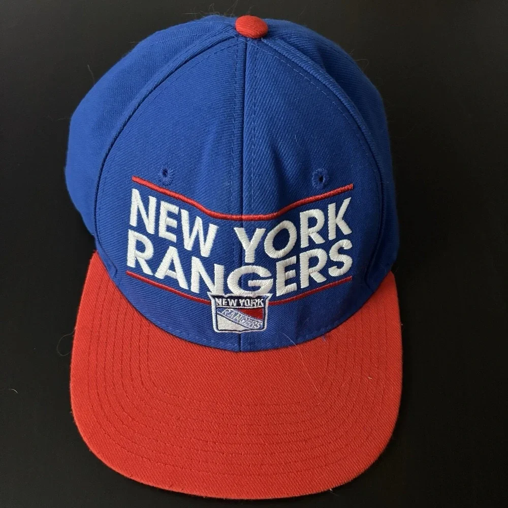 Adidas NHL SnapBack Hat New York Rangers Blue‎ Red OSFM Hockey
